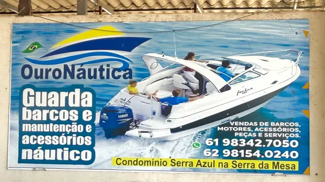Placa Oficial Ouro Náutica no Condomínio Serra Azul